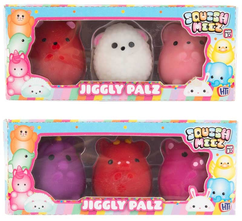 Jiggly Palz assorted colourful jiggly squishy toy 3-pack, view 3