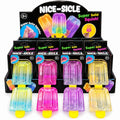 Nice-Sicle Squishy Lolly colourful assorted ice lolly squeeze toy with packaging and display