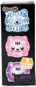 Scrunchems Diddy Sugar Squishy Kitties pack of 3 mini glitter cat squishies in assorted colours
