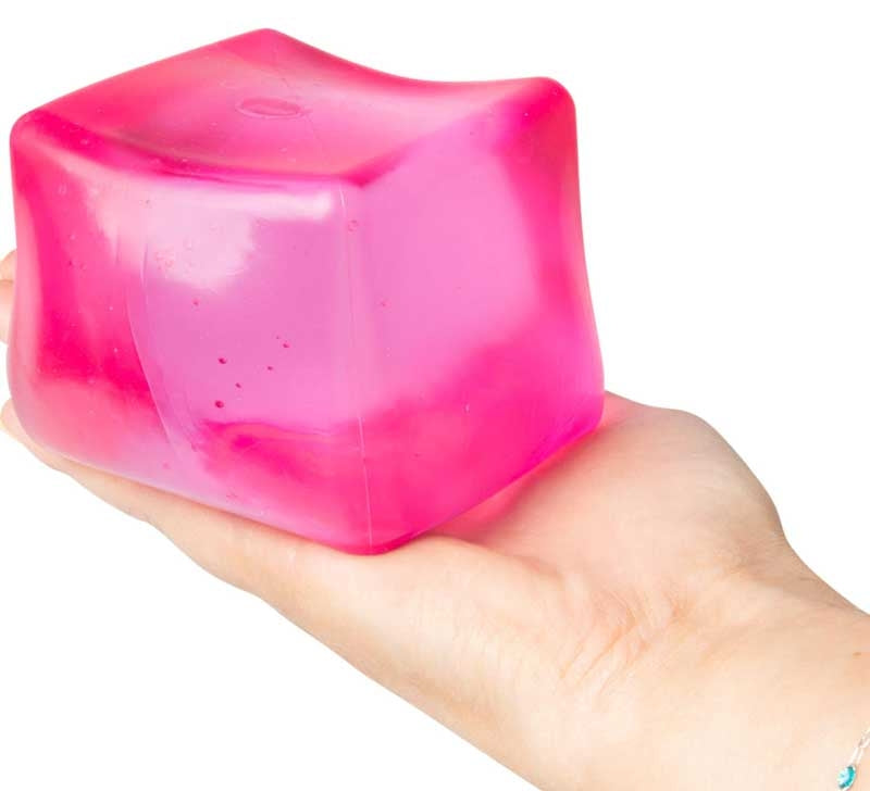 Scrunchems Giant Sugar Cube - assorted colours and squishy sensory toy detail