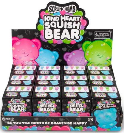 SCRUNCHEMS KIND HEART SQUISH BEAR ASSORTED