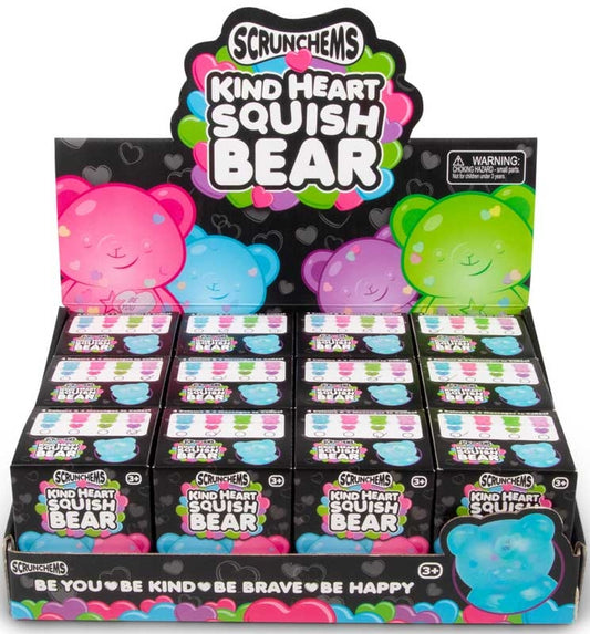 SCRUNCHEMS KIND HEART SQUISH BEAR ASSORTED