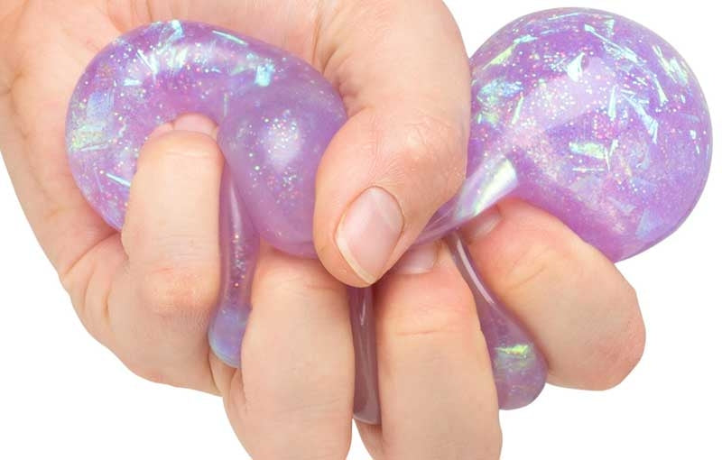 Scrunchems Sparkly Squish Ball Assorted – glitter-filled tactile stress toy approximately 6cm