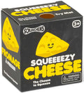 Scrunchems Squeezy Cheese yellow smiling cheese wedge squishy fidget toy