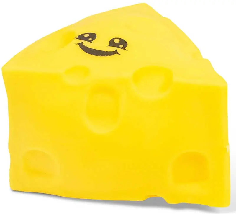Scrunchems Squeezy Cheese soft yellow novelty cheese-shaped squishy toy