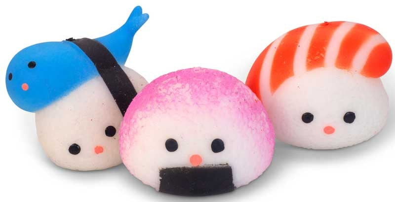 Scrunchems Squishy Sushi - adorable mini sushi characters with cute faces