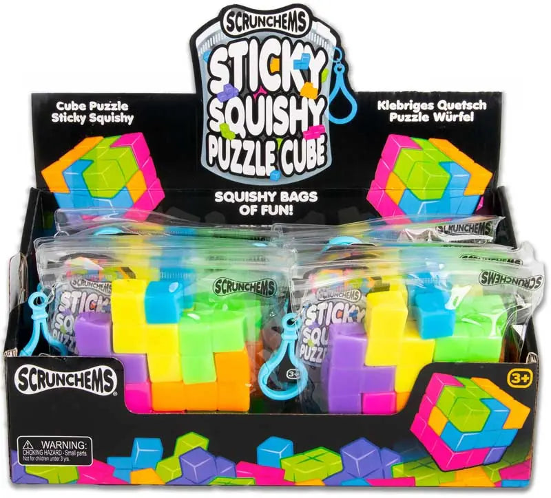 SCRUNCHEMS STICKY SQUISHY PUZZLE CUBE