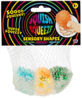 Sensory Shapes Assorted – three textured squishy fidget toys for tactile sensory play