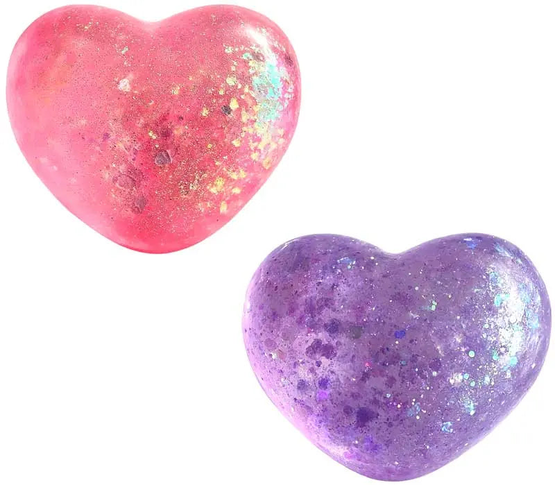 Sparkly Squishy Heart – Glitter Sensory Fidget Toy Assorted
