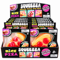 Squeezzza Nice Pizza soft dough squishy pizza slice toy and retail packaging display