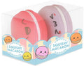 Keycraft Squishy Macarons 2 Pack NV910 – two colourful cute-faced squishy sensory toys in retail packaging