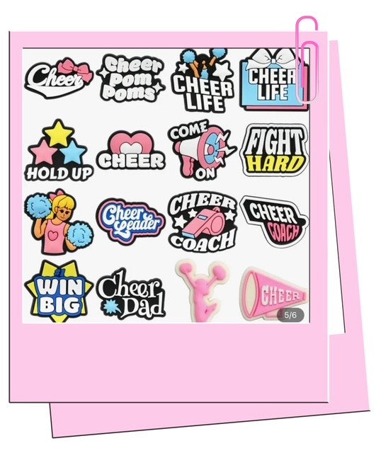 Cheerleading croc charms A