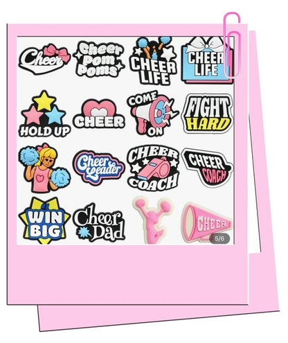 Cheerleading croc charms A