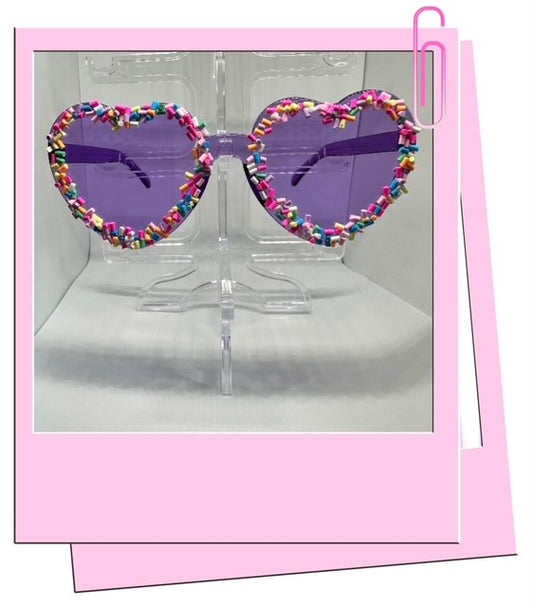 Purple B sunglasses
