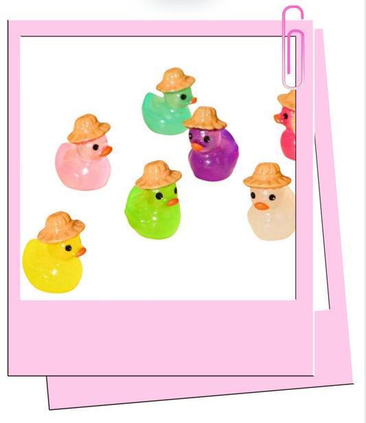 Glow straw hat ducks