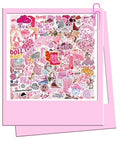 Pink cowboy stickers