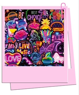 Neon stickers