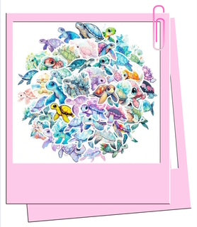 Colourful Turtle sticker