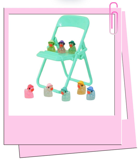 Glitter ducks with hat