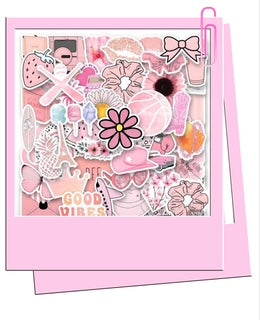 Pretty pink stickers