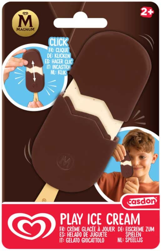 Casdon Wall's Magnum Classic toy ice cream – pretend chocolate coated lolly with opening shell