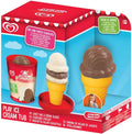 Casdon Wall's Vanilla and Chocolate Ice Cream Tub Play Set – full pretend play food set with tub, scoops and cones